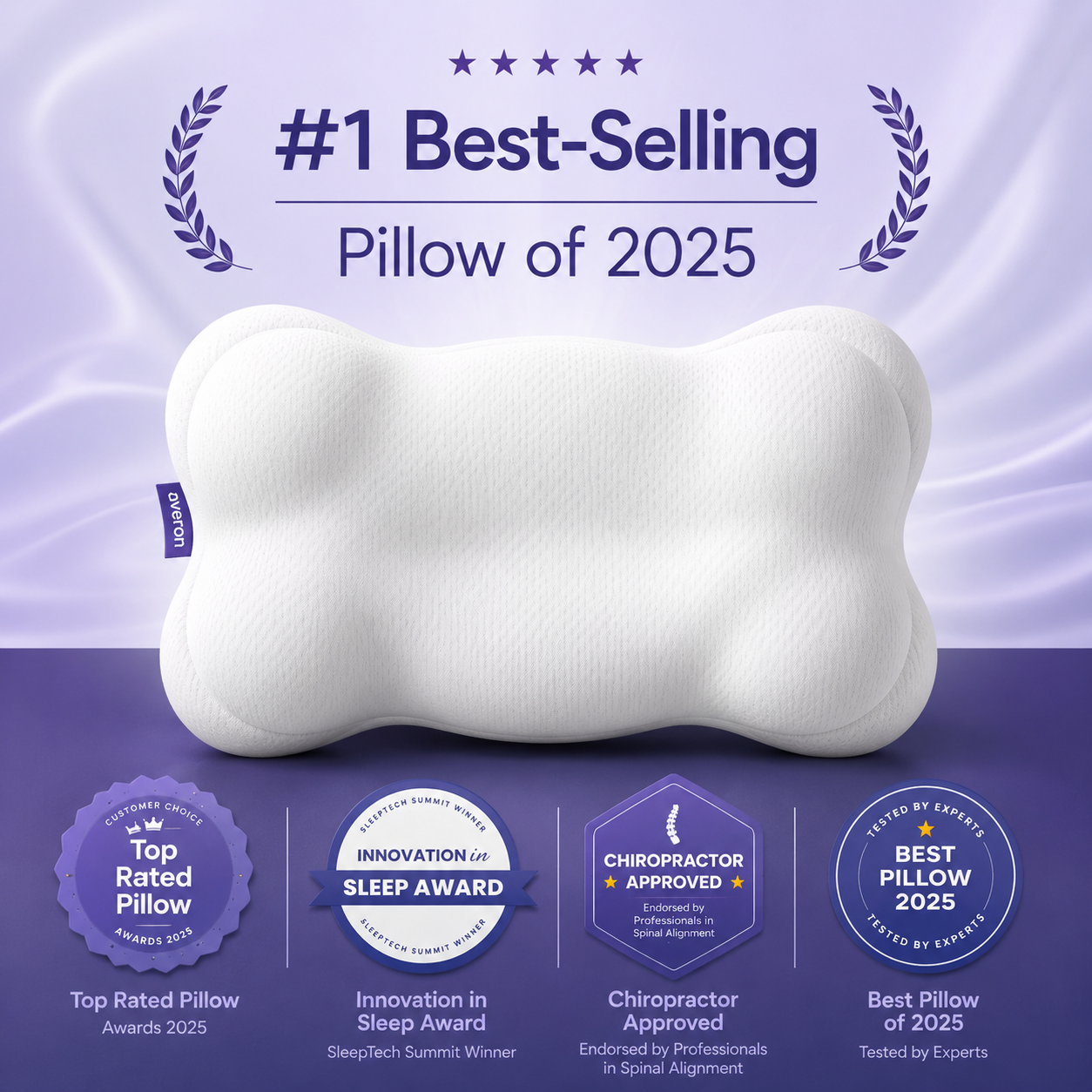 Averon CloudAlign™ Ergonomic Pillow